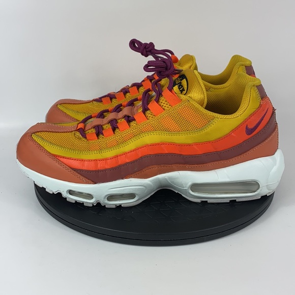 Nike Air Max 95 ‘Nike By You’ Yellow/Orange/White CW2188-991 Men’s Size 10.5 - Picture 8 of 12